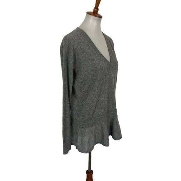 Autumn Cashmere Gray Sweater XS 100 Percent Cashmere Luxe Minimal - Picture 3 of 5